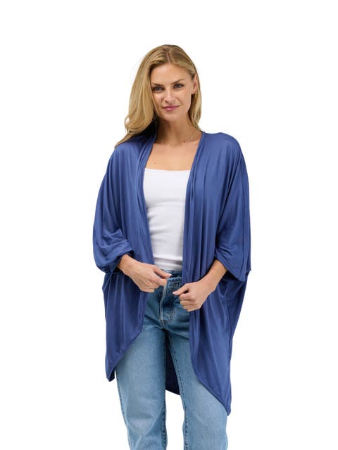 24seven Comfort Basic Womens Soft Stretch Open Front Cardigan Jacket