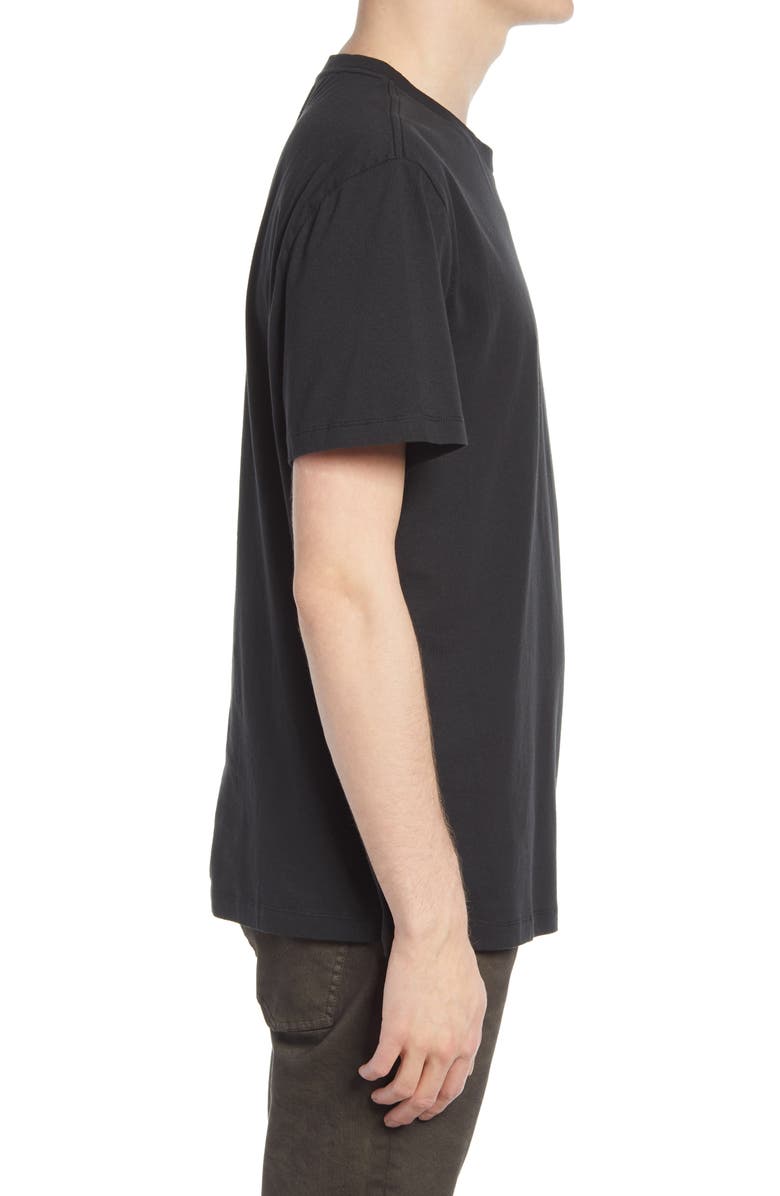 AllSaints Men
s Gains Graphic Tee, Alternate, color, Jet Black