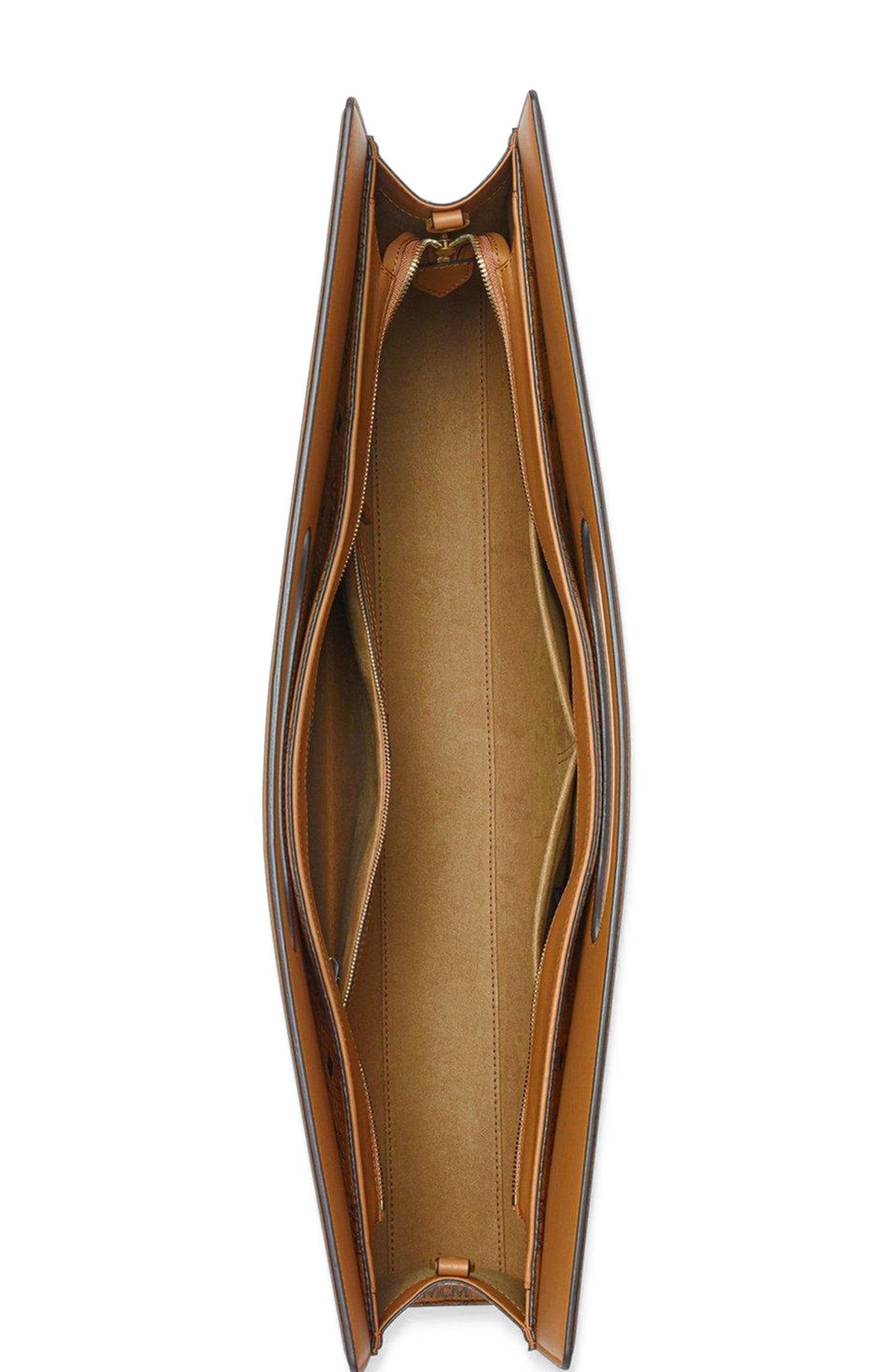 MCM Diamond Bag in Visetos Leather Mix, Alternate, color, Cognac