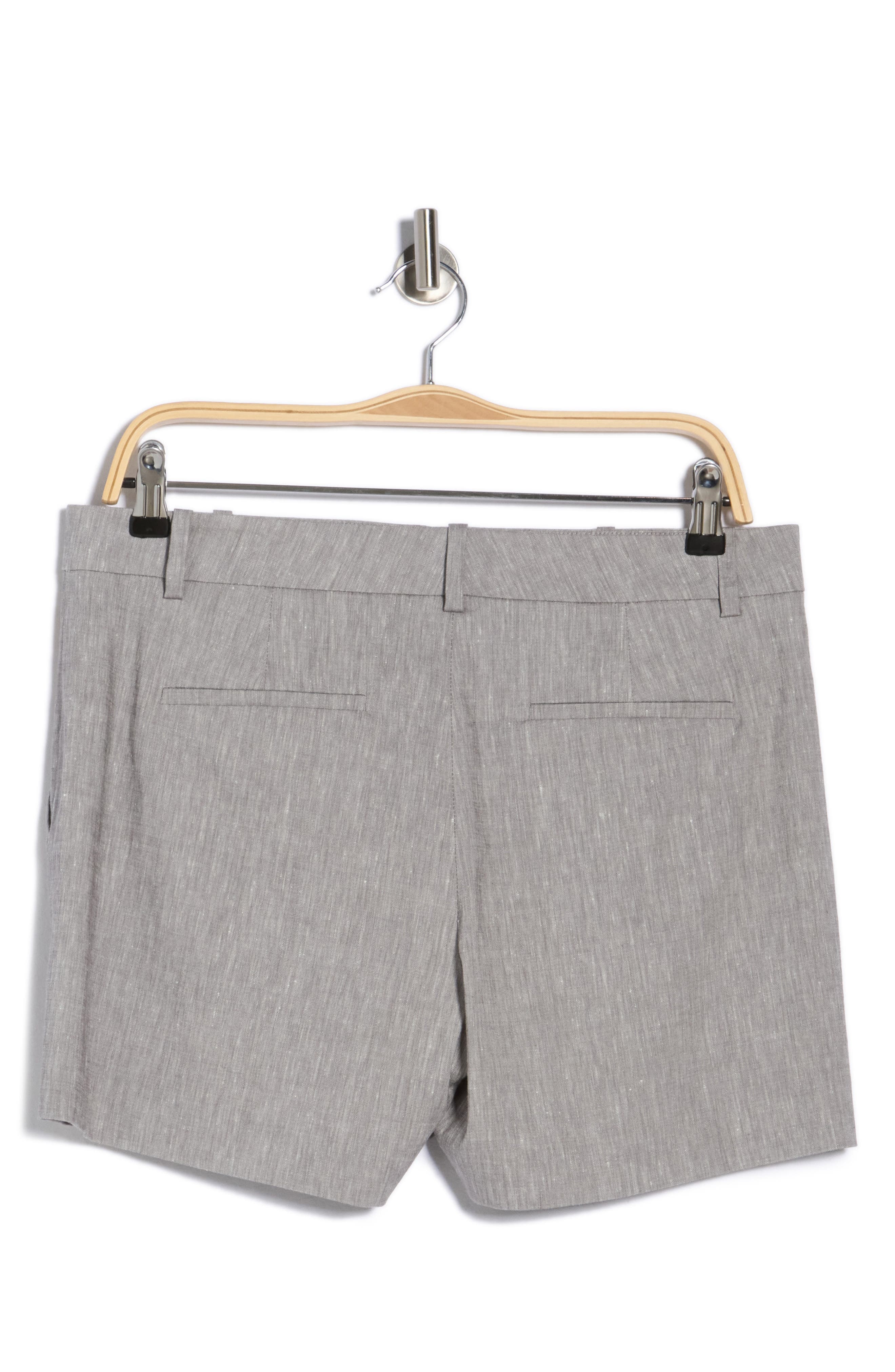 Lynie Melange Linen Blend Shorts - image 4