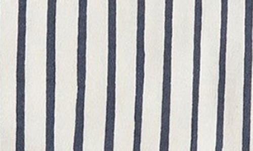 Pehr Stripes Away Long Sleeve Bodysuit In Blue