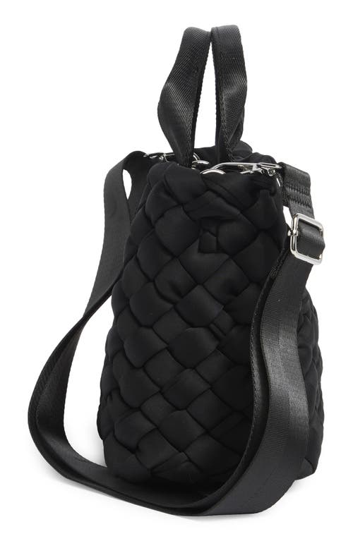 Bcbg Small Woven Neoprene Tote In Black