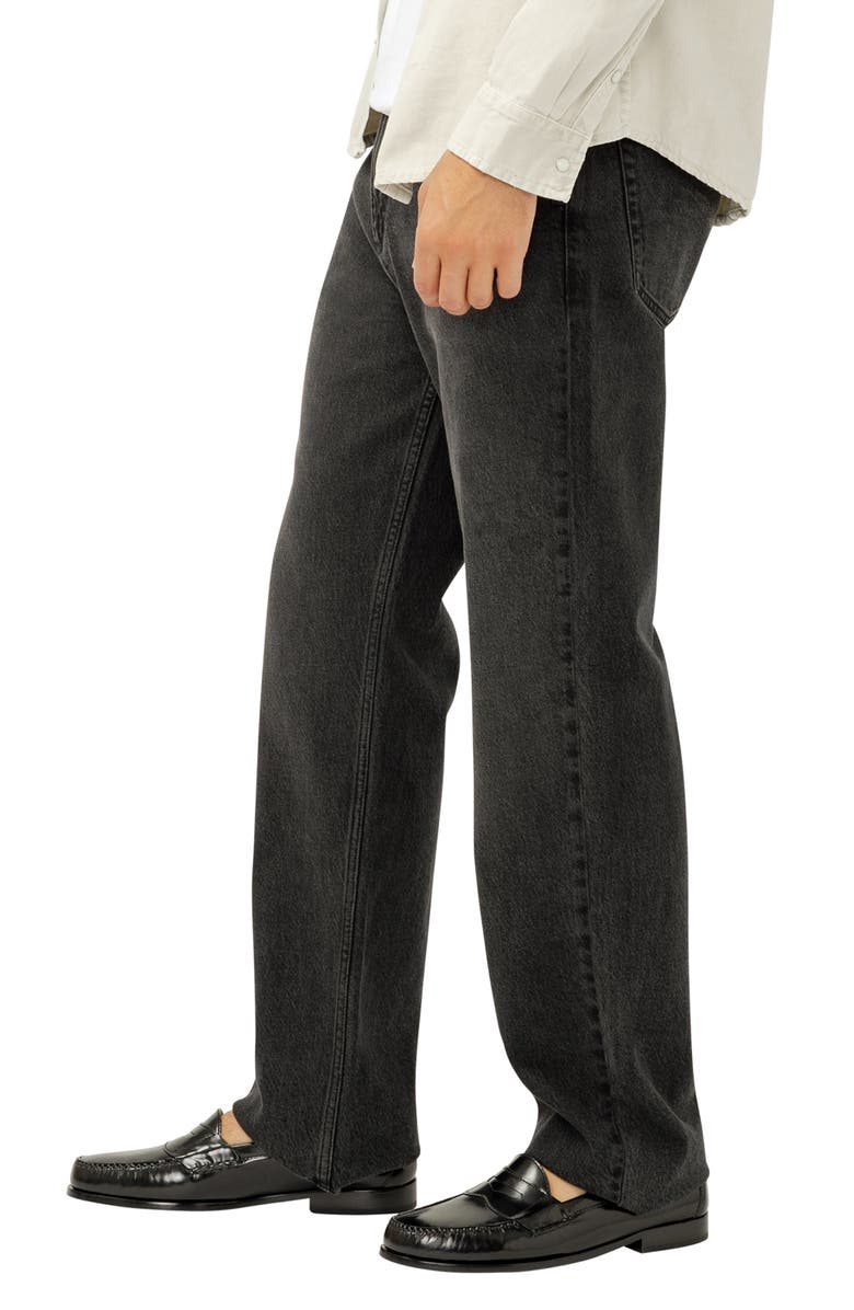 Silver Jeans Co. Relaxed Straight Leg Jeans, Alternate, color, Onyx