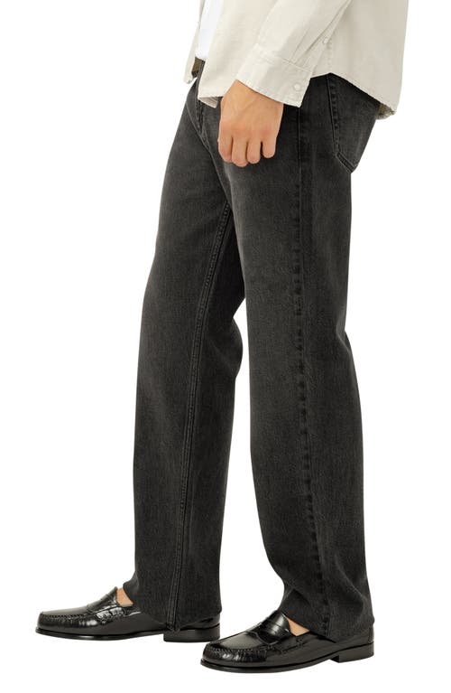Silver Jeans Co. Relaxed Straight Leg Jeans In Black