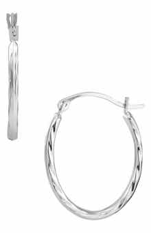 Frankie & Zoe Oval Hoop Earrings