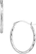 Frankie & Zoe Oval Hoop Earrings