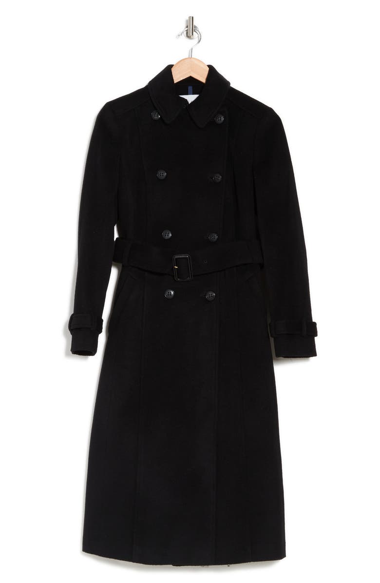 Slick Belted Double Breasted Trench Coat