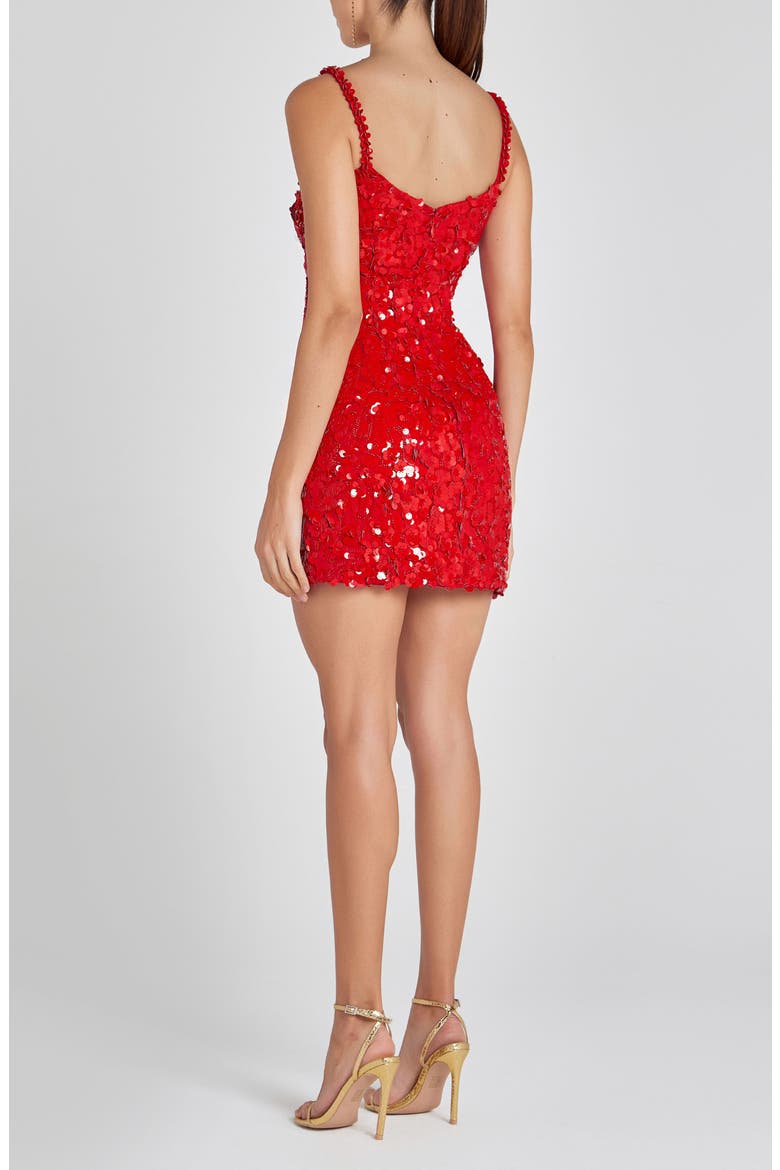 Karlie Sequin Minidress, Alternate, color, RED
