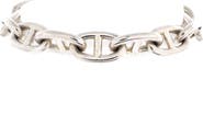 Pre-Owned Hermes Chaine d'Ancre Bracelet Sterling Silver Very Large