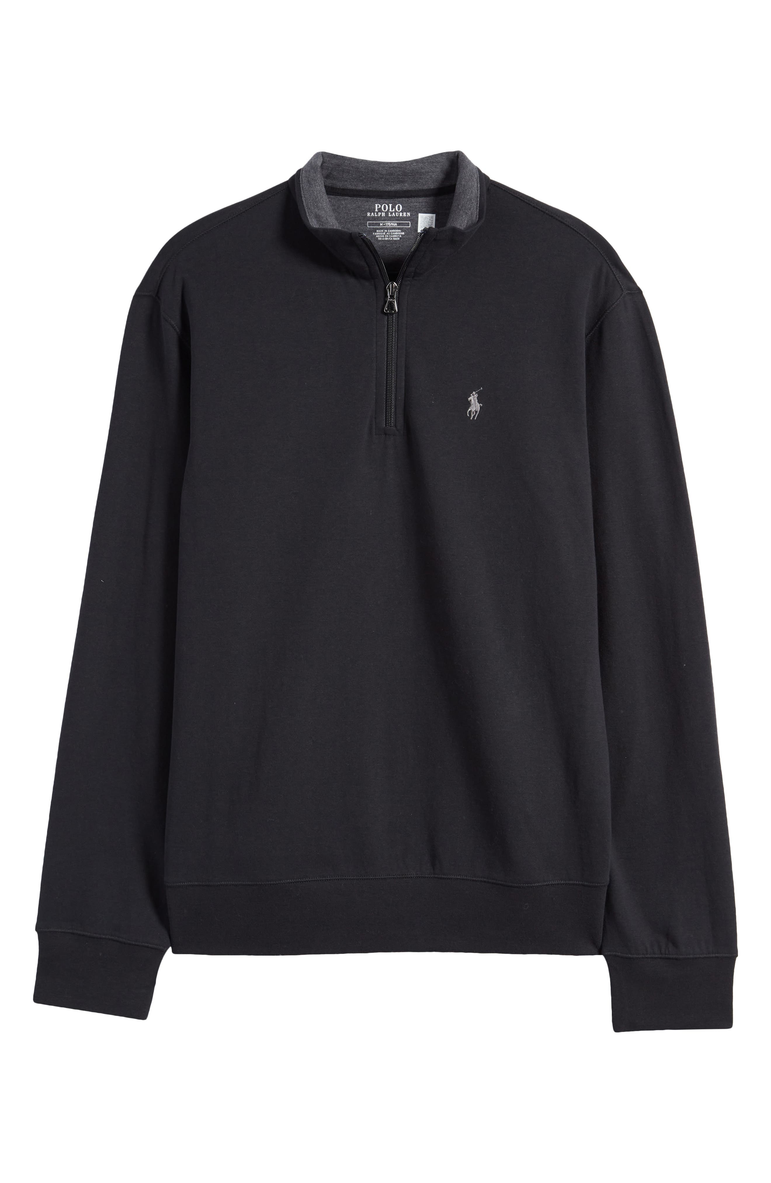Polo Ralph Lauren Double Knit Quarter Zip Pullover (Men) | Nordstrom