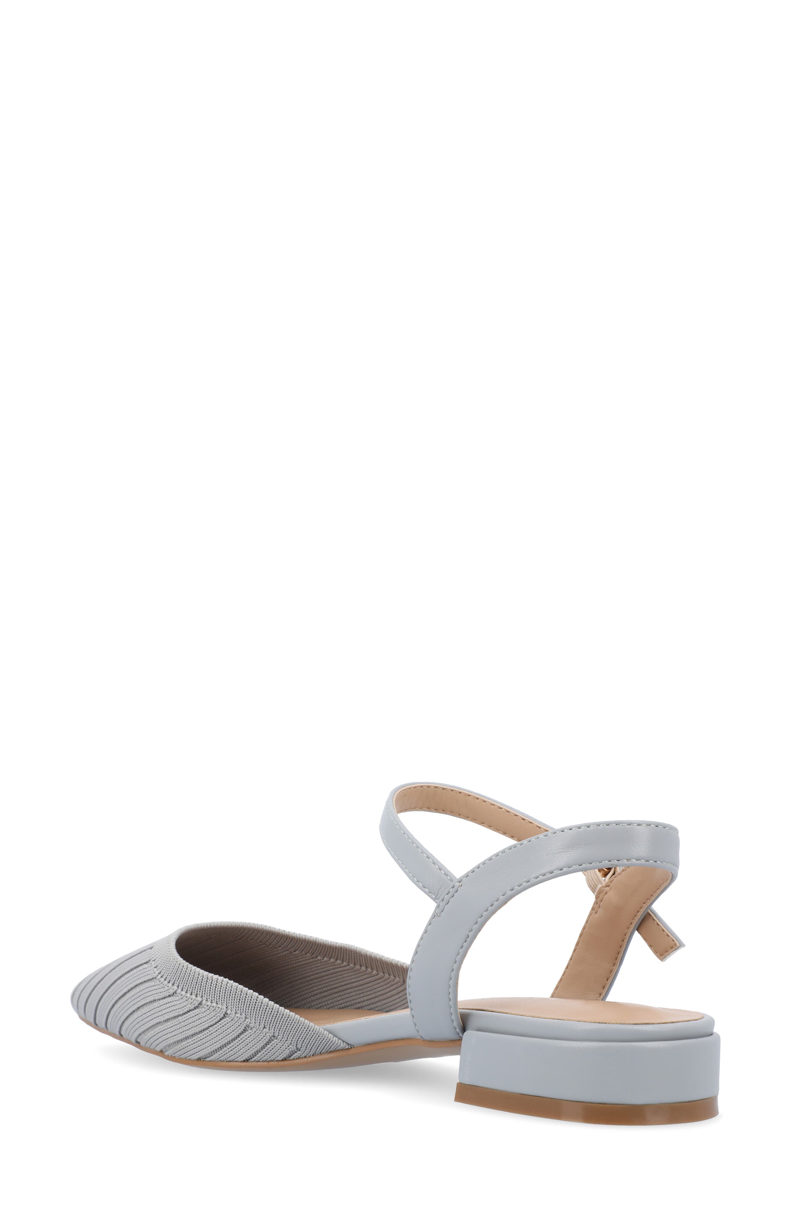 Journee Collection Ansley Ankle Strap Flat, Alternate, color, Blue