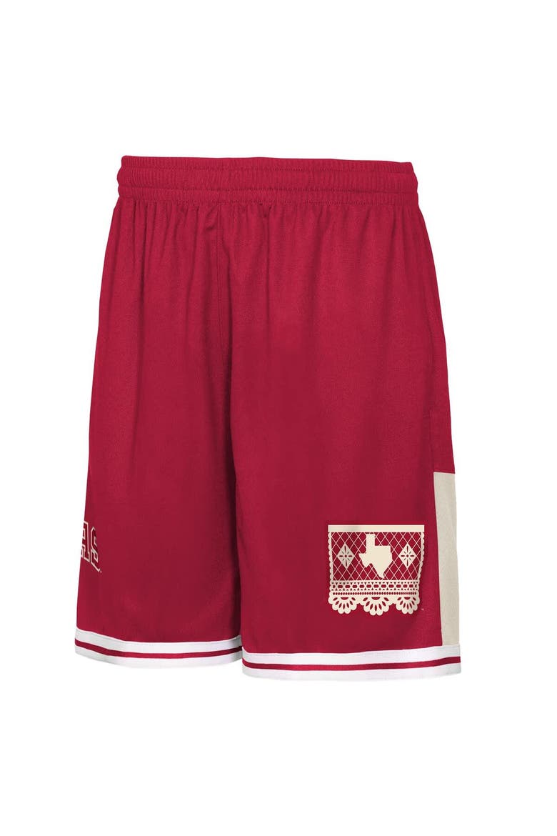 Youth Outerstuff  Red Texas Rangers 2026 City Connect Crew Fashion Shorts, Alternate, color, Red