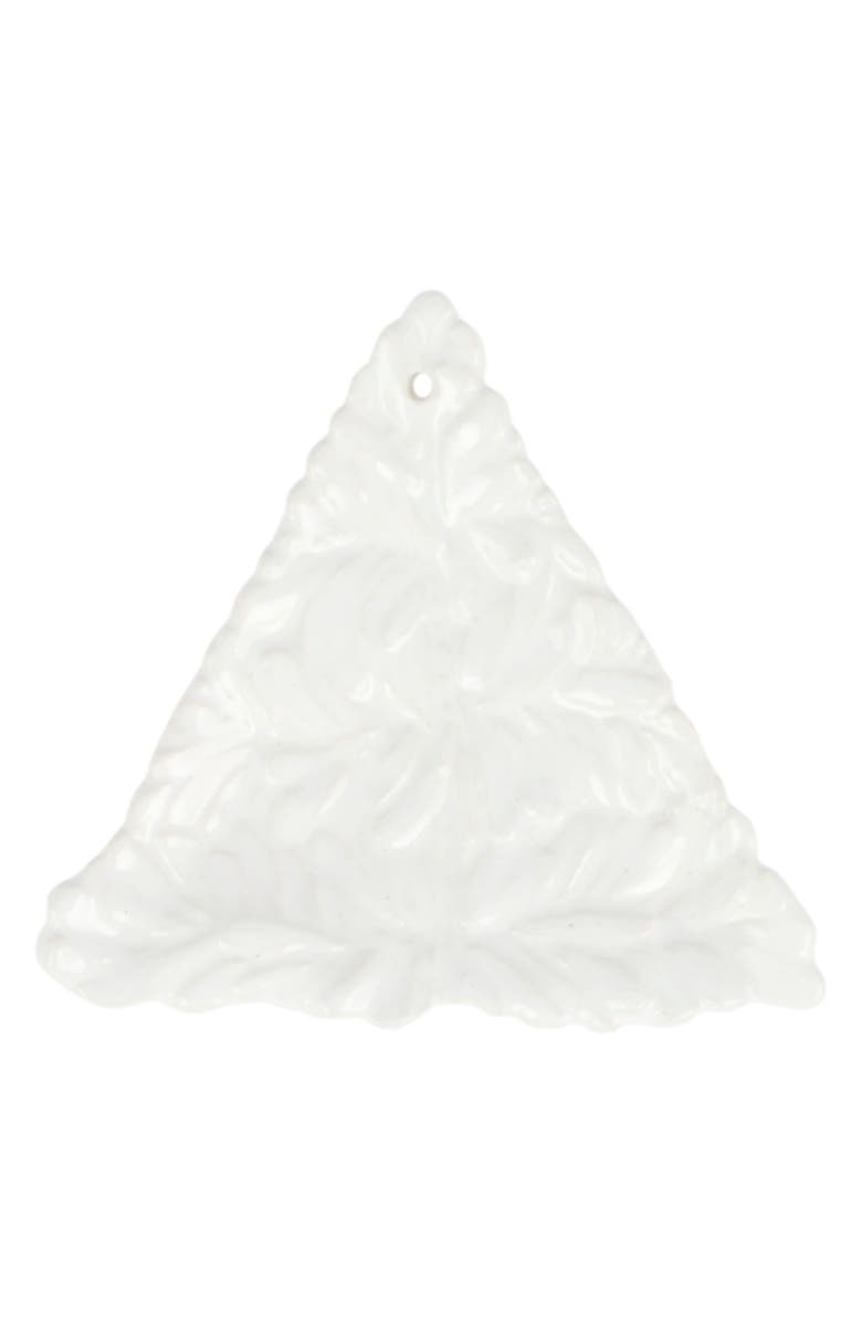 VIETRI Lastra Holiday Figural Tree Ornament, Main, color, White