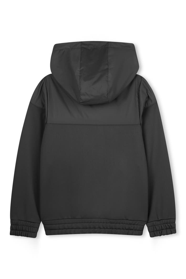 Kids' Mixed Media Jacket, Alternate, color, BLACK