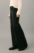 MANGO TEEN Studded Low Rise Wide Leg Jeans