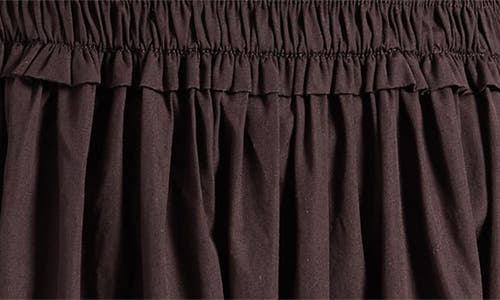 Madewell The Melody Smocked Midi Dress In Brown