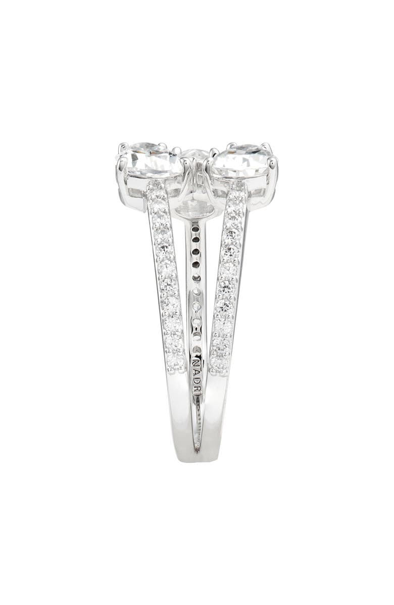 Nadri Bypass Cubic Zirconia Ring, Alternate, color,