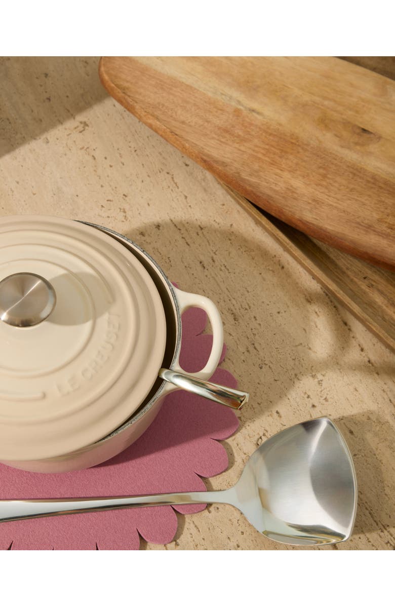 Graf Lantz Crest Merino Wool 12" Trivet, Alternate, color, Mauve