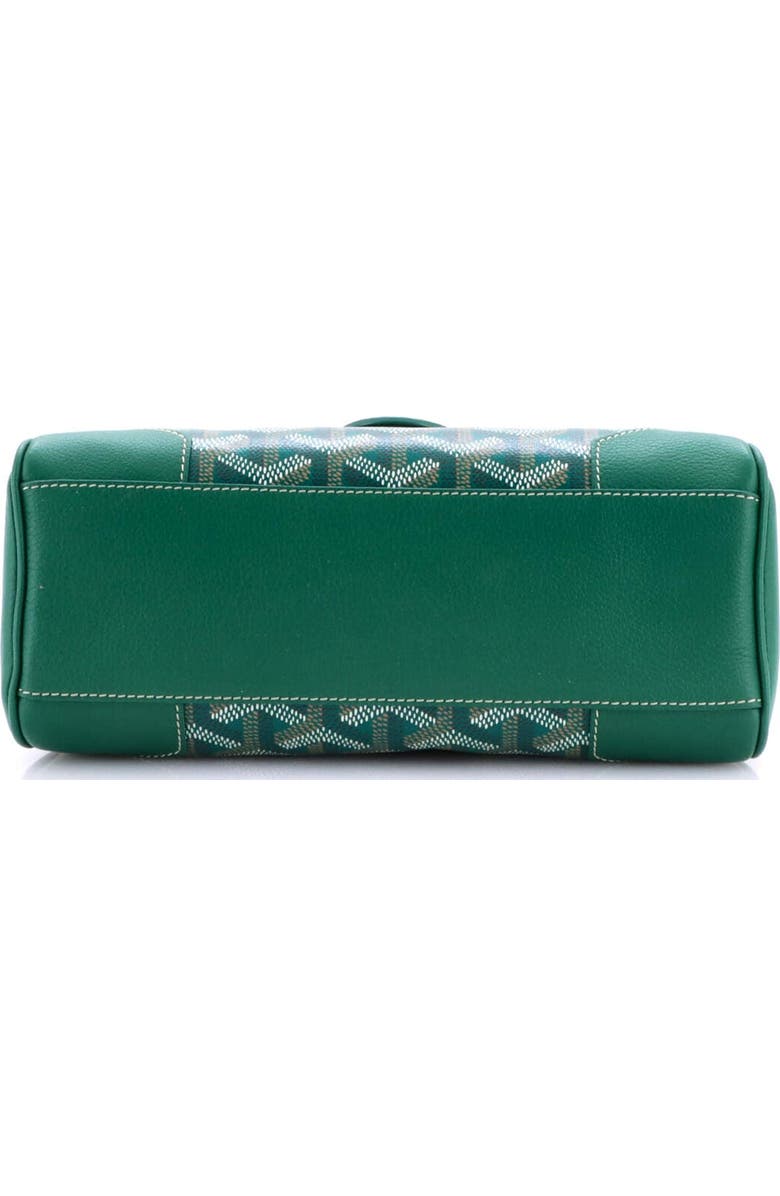 Pre-Owned Goyard Saigon Top Handle Bag Coated Canvas with Leather Mini, Alternate, color, Green