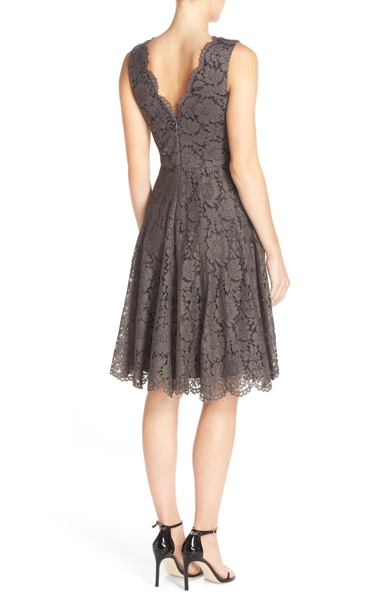Vera Wang Lace Fit & Flare Dress, Alternate, color,