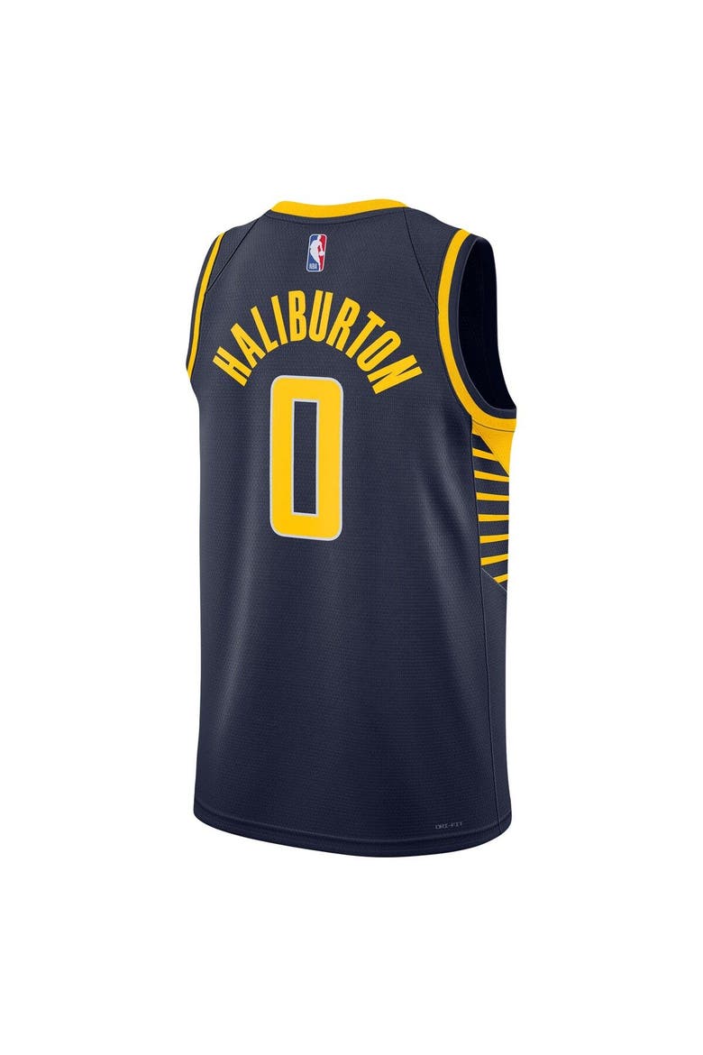 Unisex Nike Tyrese Haliburton Navy Indiana Pacers Swingman Jersey - Icon Edition, Alternate, color, Navy