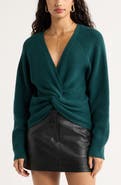 Open Edit Softluxe Twist Reversible Sweater