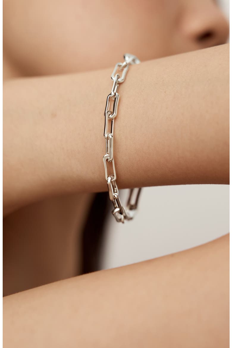 Alta Slim Chain Bracelet, Alternate, color, STERLING SILVER