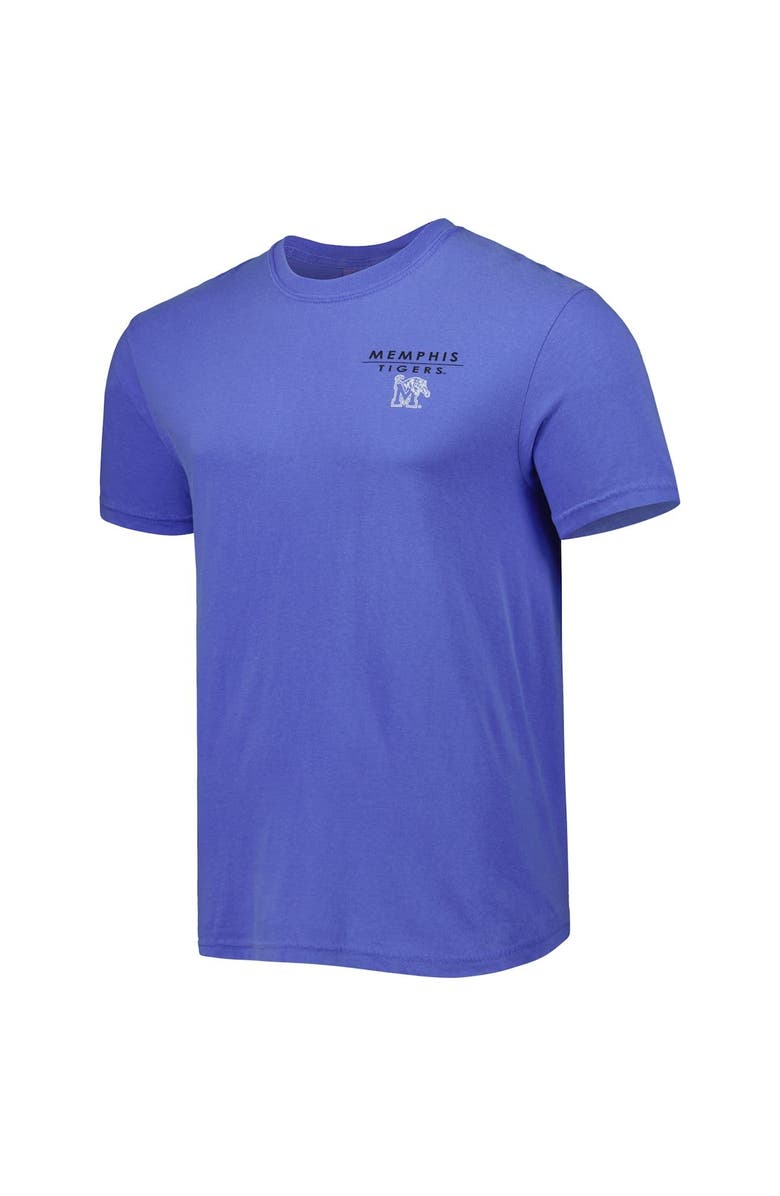 IMAGE ONE Men's Blue Memphis Tigers Landscape Shield T-Shirt, Alternate, color,