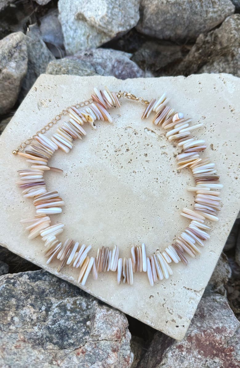 Adornia Shell Chip Necklace, Alternate, color, 