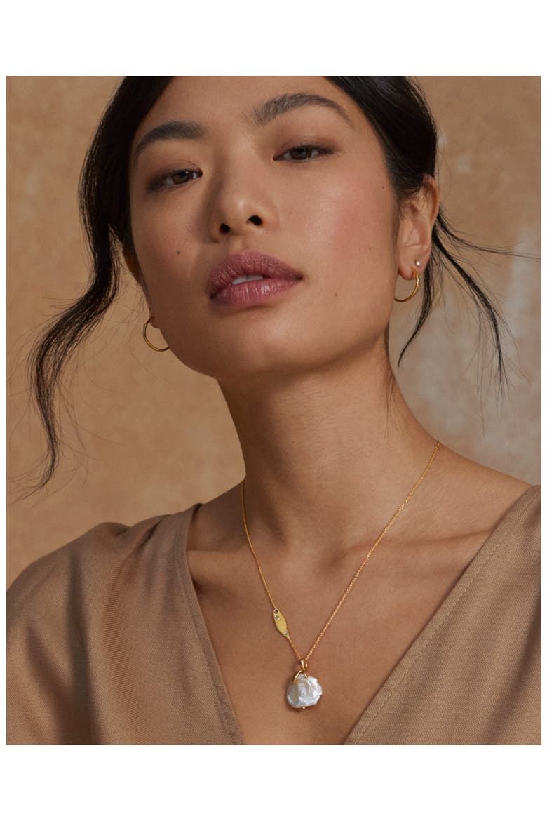 Keshi Pearl Necklace Enhancer, Alternate, color, GP