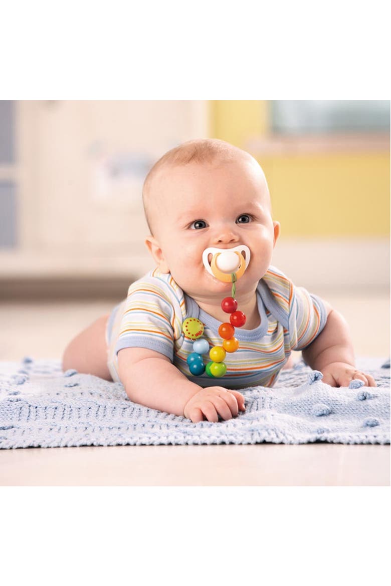 Rainbow Pearls Pacifier Chain, Alternate, color, Multi