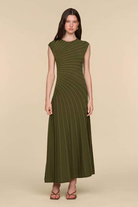 Freya Pleated Knit Dress