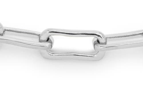 Monica Vinader Alta Slim Chain Necklace In Metallic