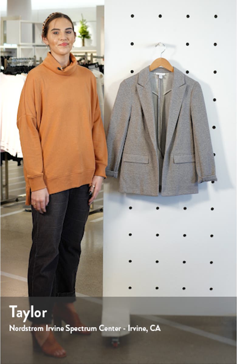 Marled Open Front Blazer, sales video thumbnail