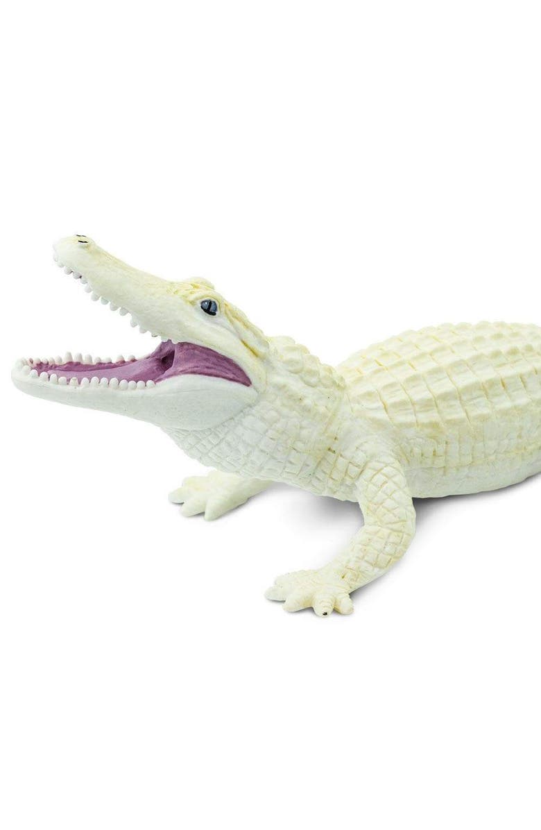 Safari Ltd. White Alligator Kids Toy Figure, Alternate, color, NO COLOR