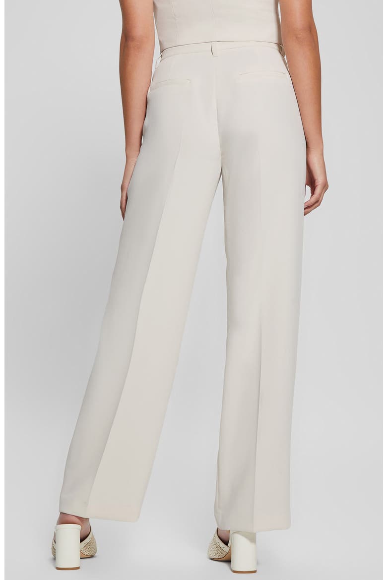 Adele Front Pleat Wide Leg Pants, Alternate, color, CREAM WHITE