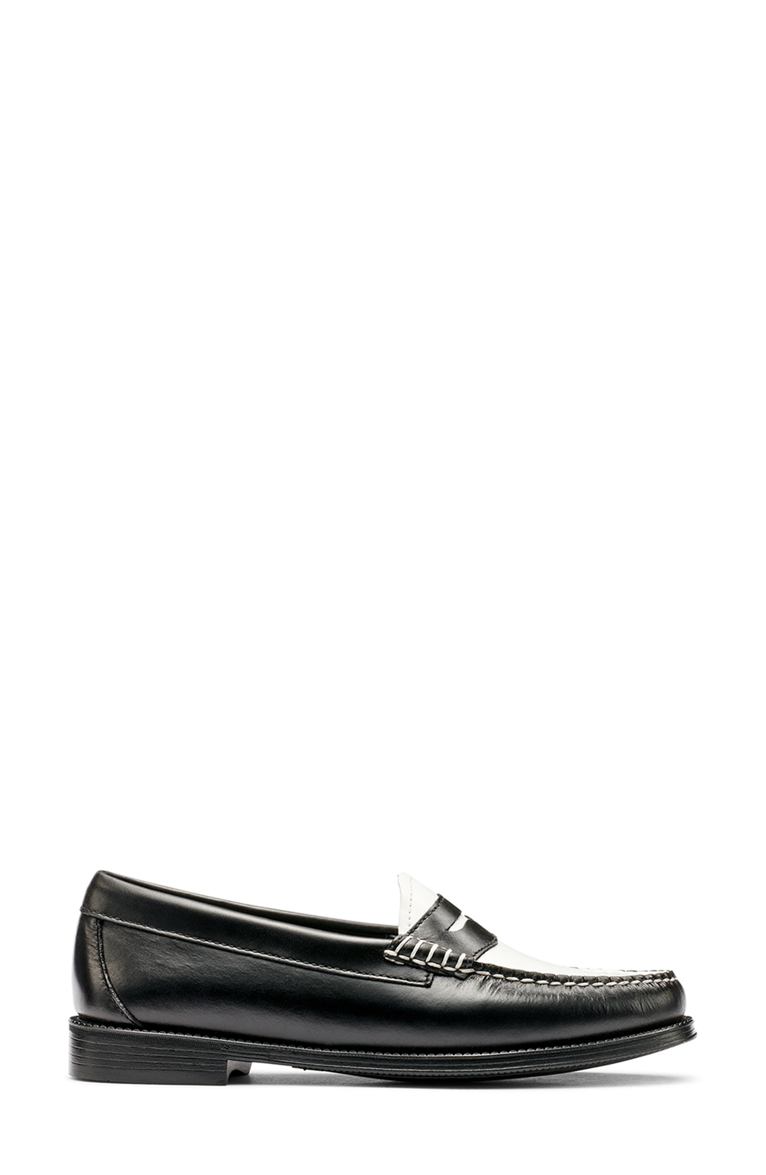 G.H.BASS Whitney Easy Weejuns<sup>®</sup> Penny Loafer, Alternate, color, Black/White