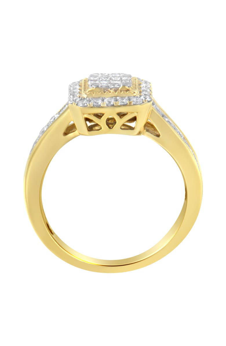 Haus of Brilliance 10KT Yellow Gold 5/8 cttw Diamond Cocktail Ring, Alternate, color, Yellow