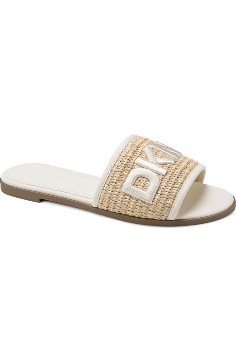 DKNY Winslet Slide Sandal - Wide Width, Main, color, Natural