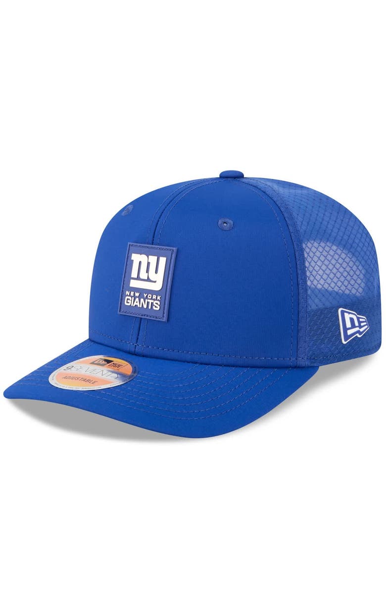New Era Men's New Era Royal New York Giants 2025 Sideline  9SEVENTY Trucker Adjustable Hat, Main, color, Royal