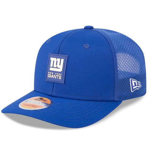 Men's New Era Royal New York Giants 2025 Sideline  9SEVENTY Trucker Adjustable Hat