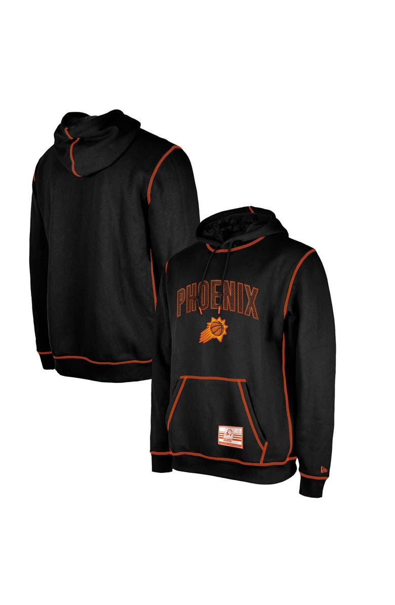 New Era Men's New Era Black Phoenix Suns 2023/24 City Edition Satin Stitch Elite Pack Pullover Hoodie, Main, color, 