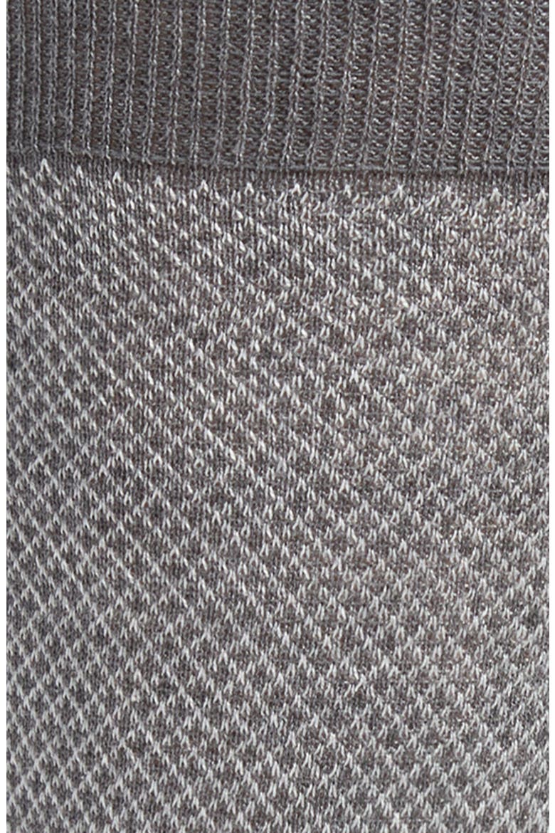 Jacquard Cotton Crew Socks, Alternate, color, LT GREY