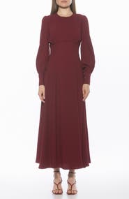 Alexia Admor Yesenia Long Sleeve Empire Waist Maxi Dress