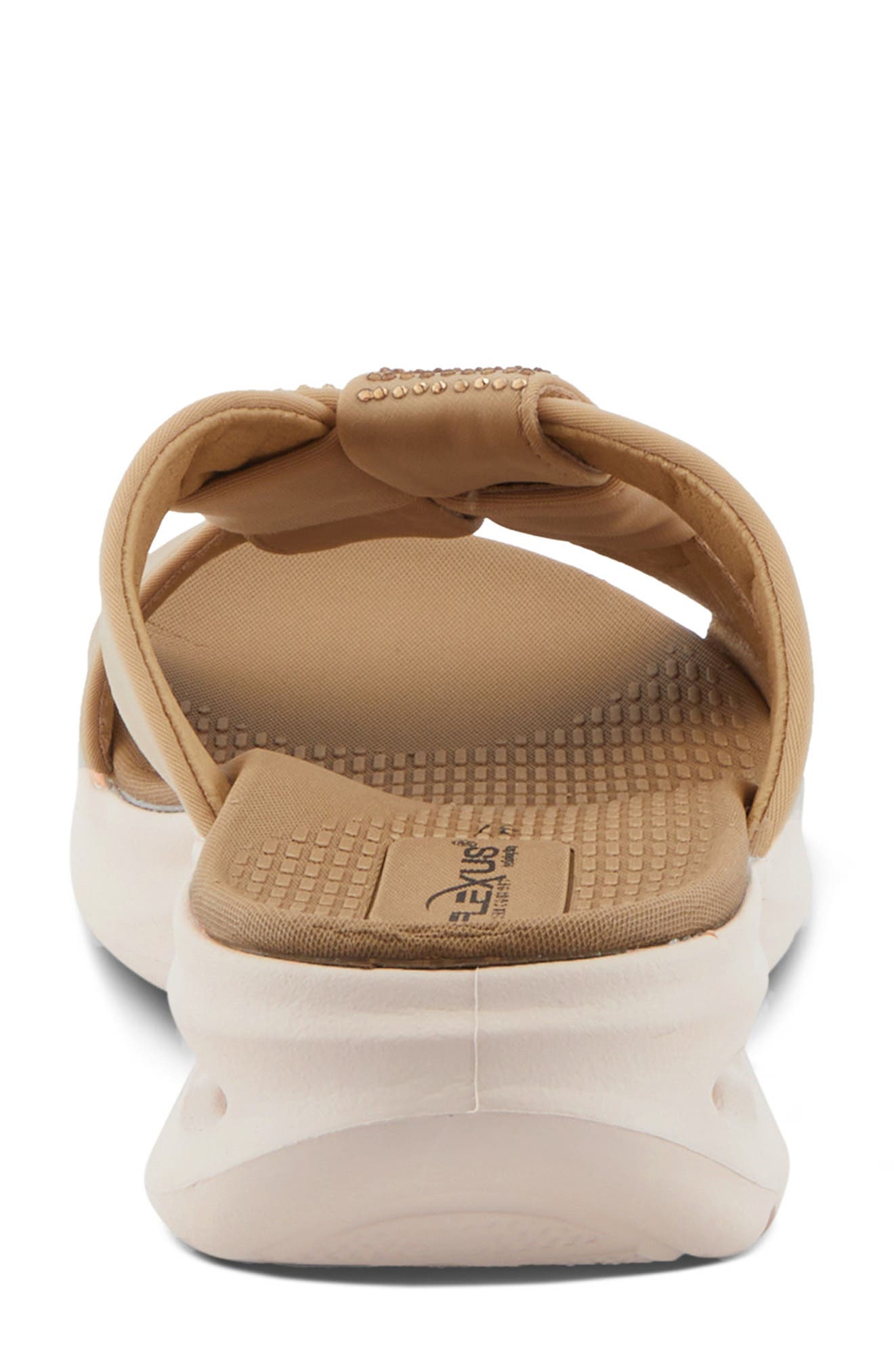 Flexus by Spring Step Geovani Platform Wedge Slide Sandal, Alternate, color, Taupe