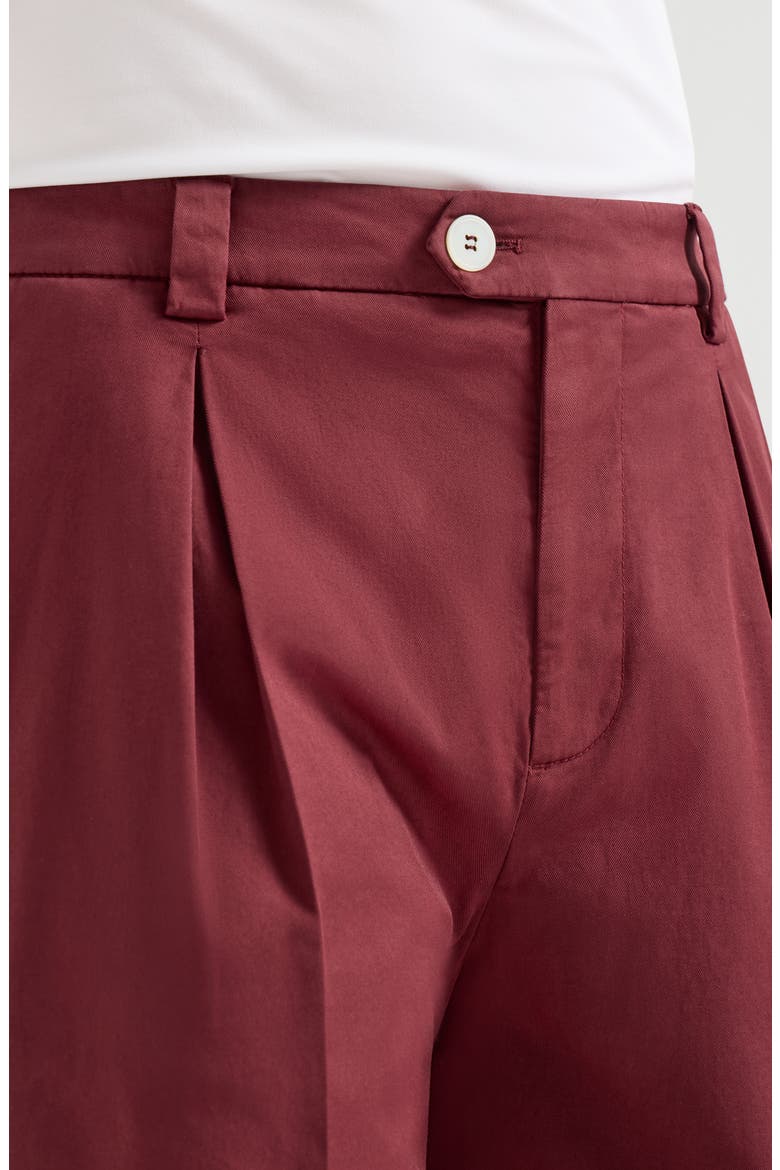 Trousers with tee holder, Alternate, color, Cherry