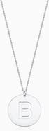 Oradina Say My Name Initial Pendant Necklace in Sterling Silver