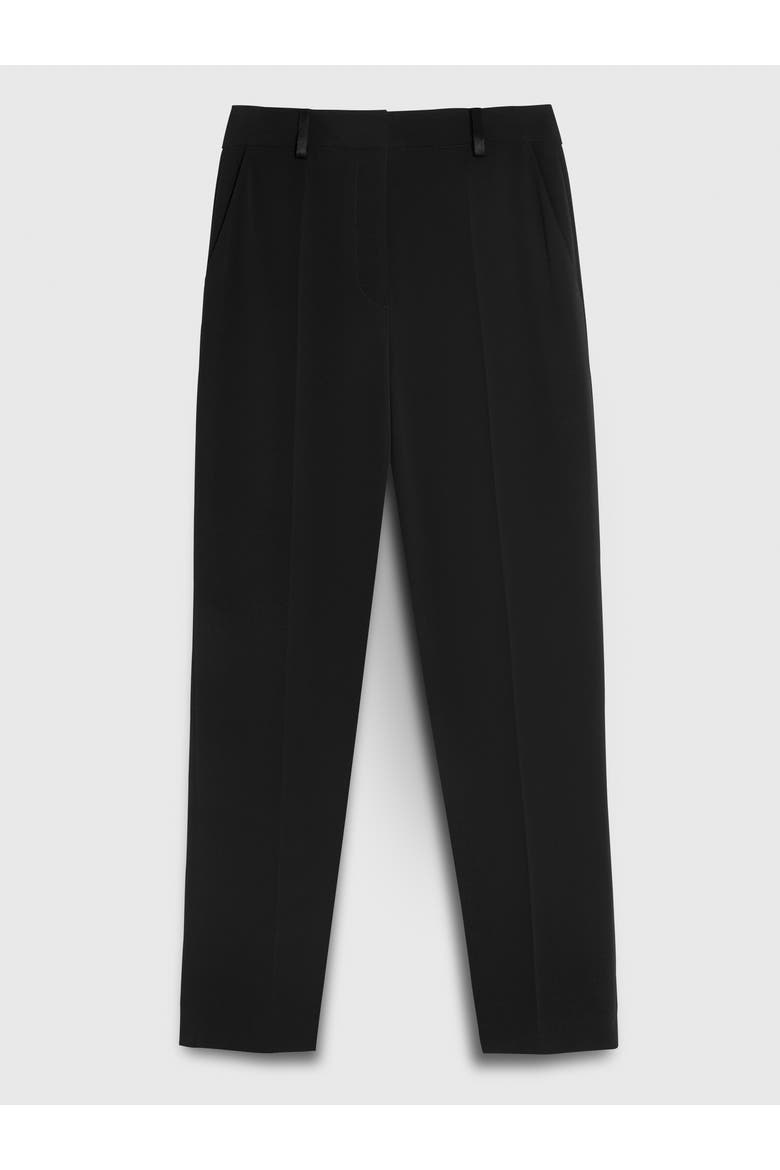 Tavira Clever Crepe Slim Trousers, Alternate, color, Black