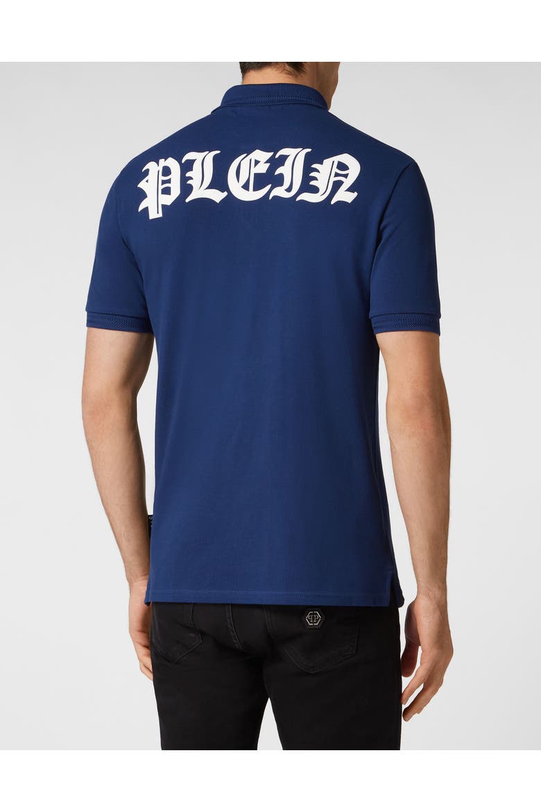 Polo Shirt Ss Gothic Plein Men, Alternate, color, darkblue
