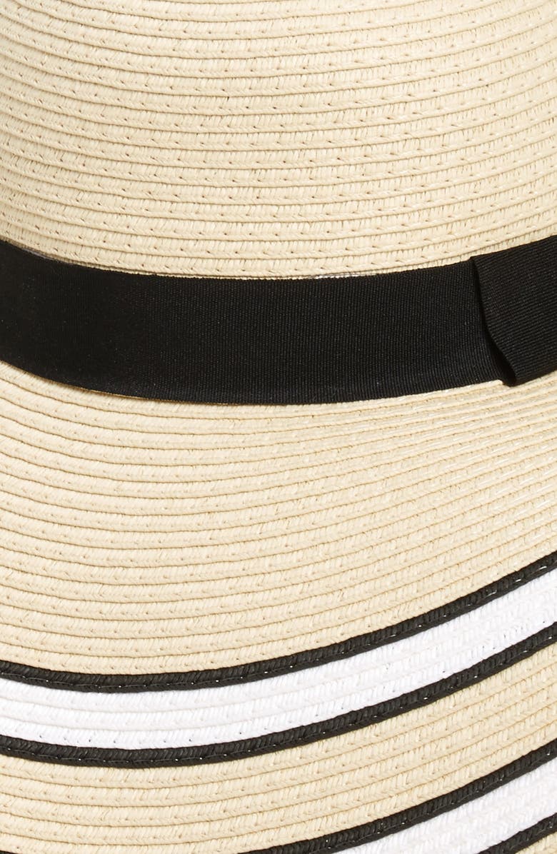 BP. Stripe Floppy Brim Straw Hat, Alternate, color,